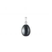 Pandantiv perla naturala neagra si argint DiAmanti PFD19-B-G